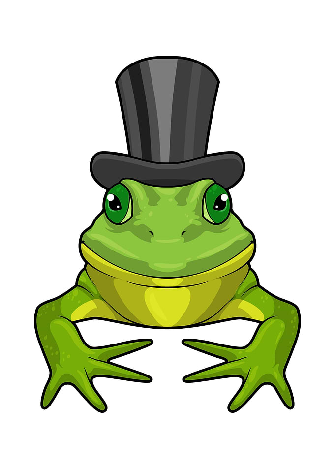 Frog Gentleman Top hat