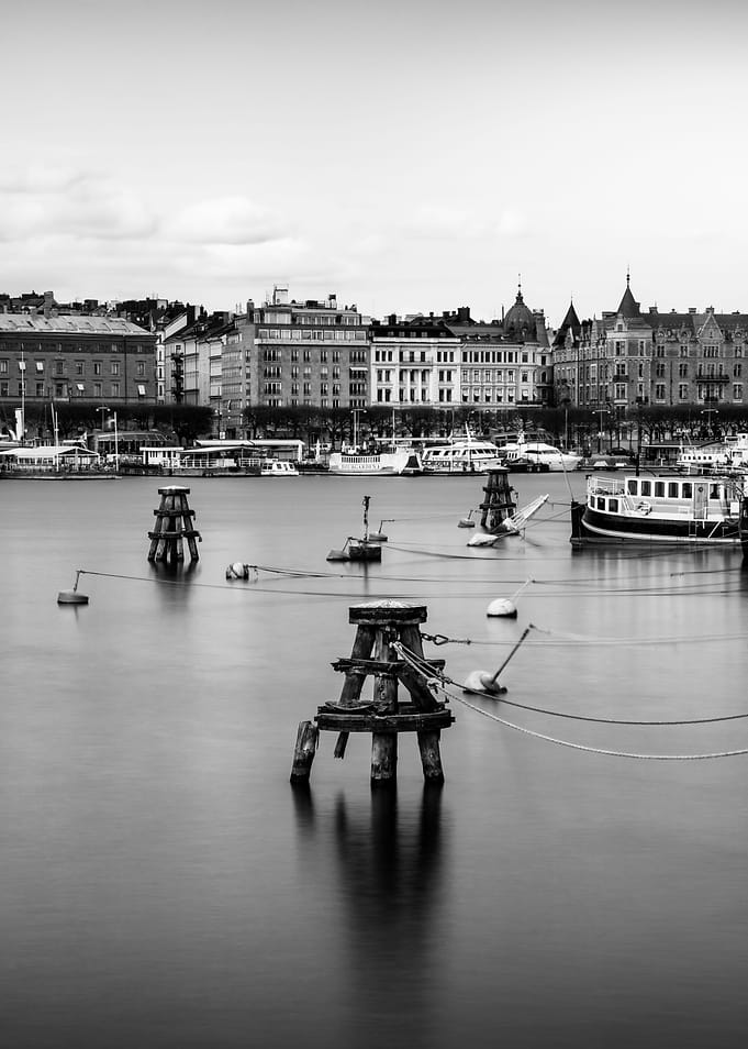 Stockholm Harbor Scene