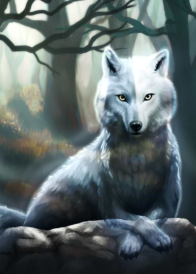 Spirit Wolf Displate