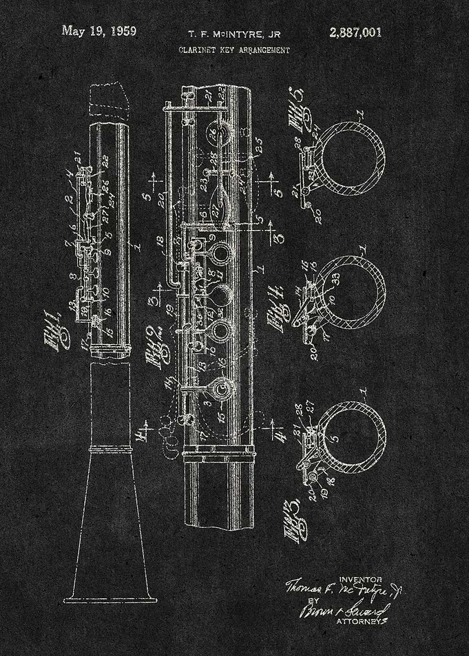 1959 Clarinet Key