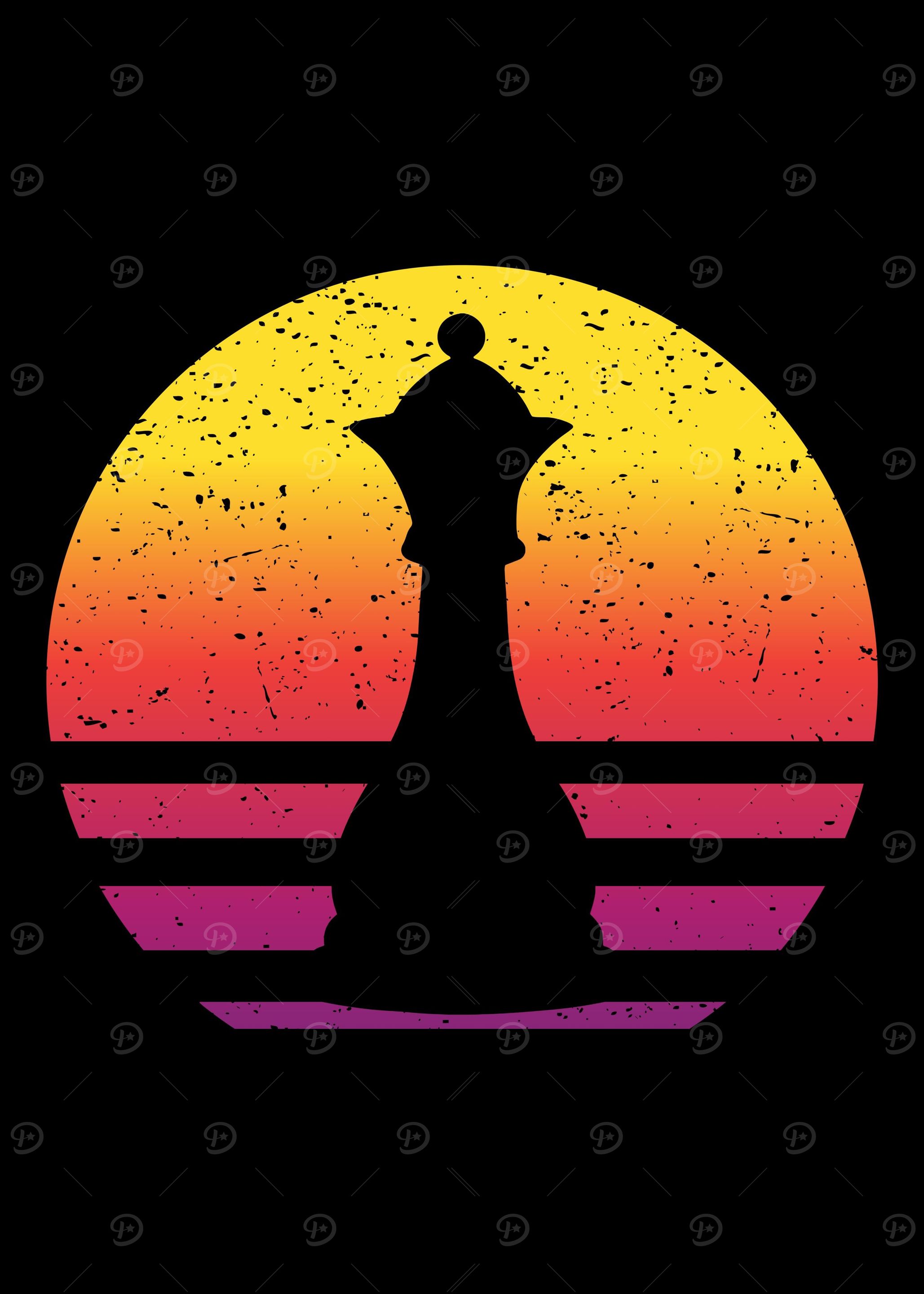 Queen Chess Retro Vintage