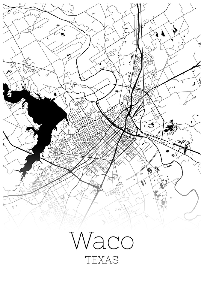 Waco Texas city map