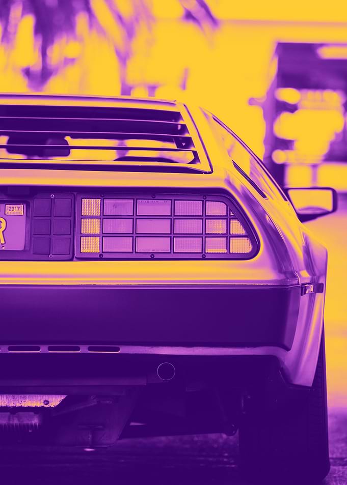 delorean car