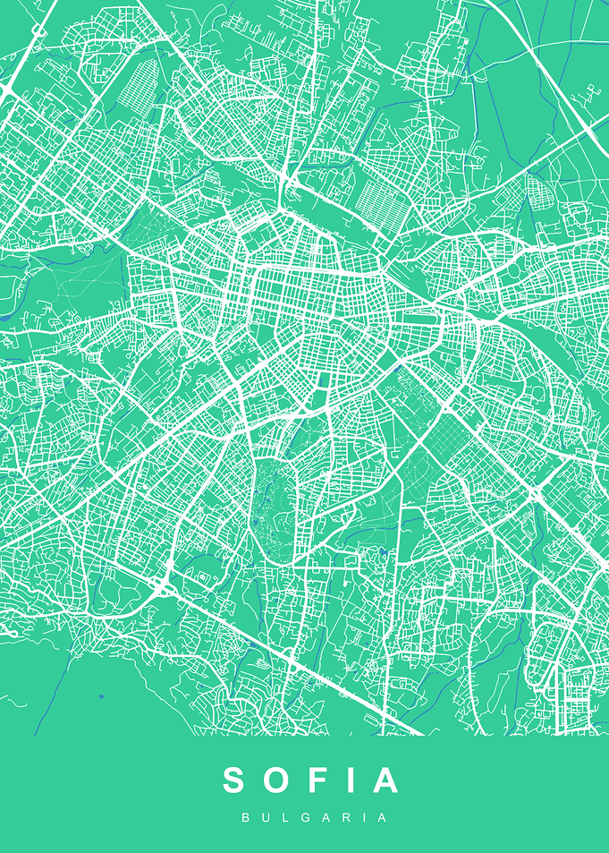 SOFIA Map BULGARIA