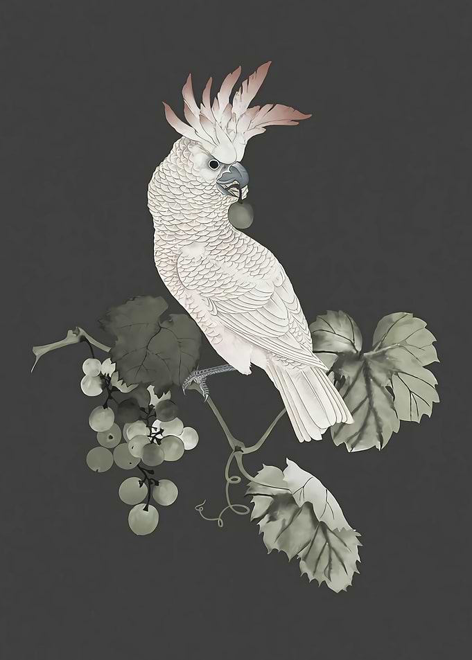 Cockatoo and Grapevine