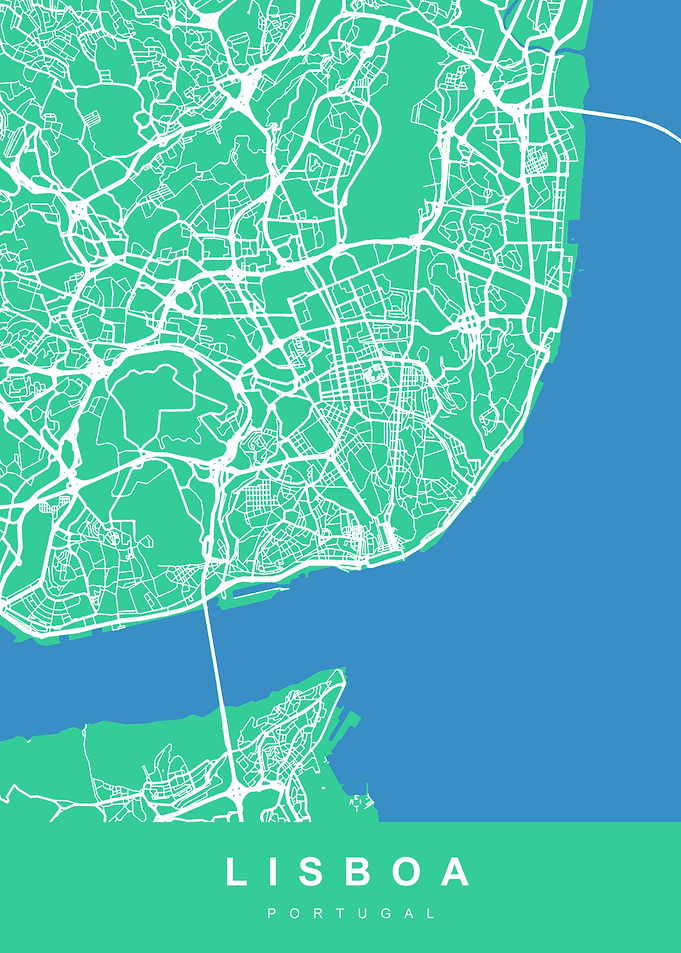 LISBOA Map PORTUGAL