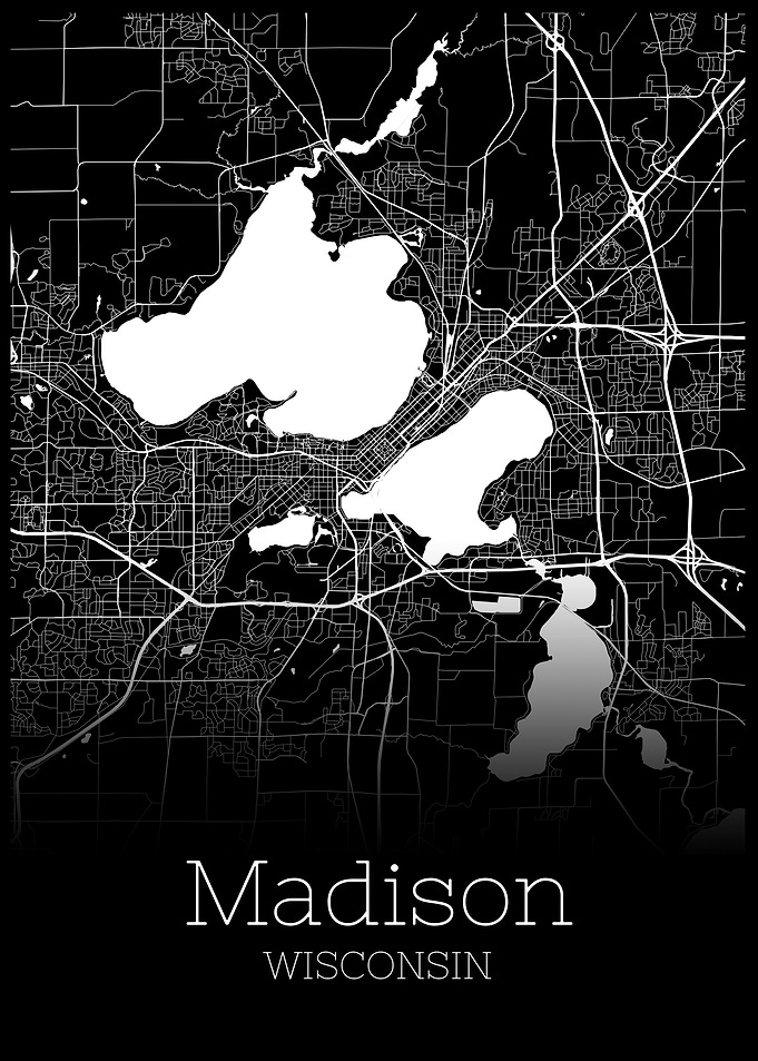 Madison Wisconsin map