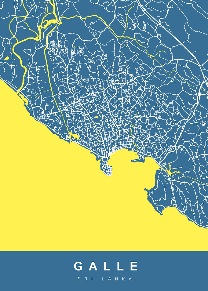 GALLE Map SRI LANKA