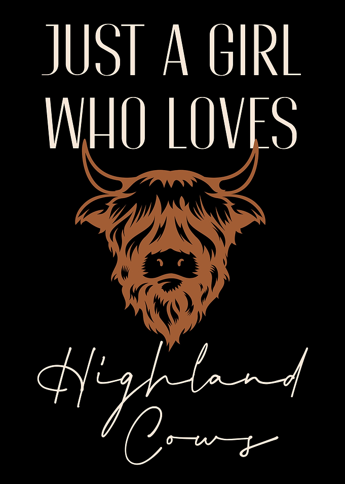 Funny Highland Cow