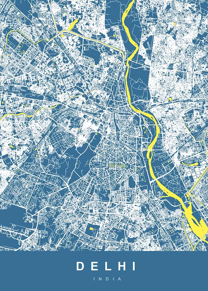 DELHI Map INDIA