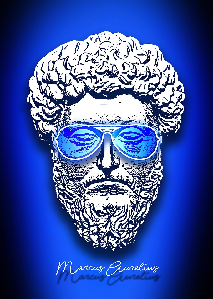 Marcus Aurelius cool neon