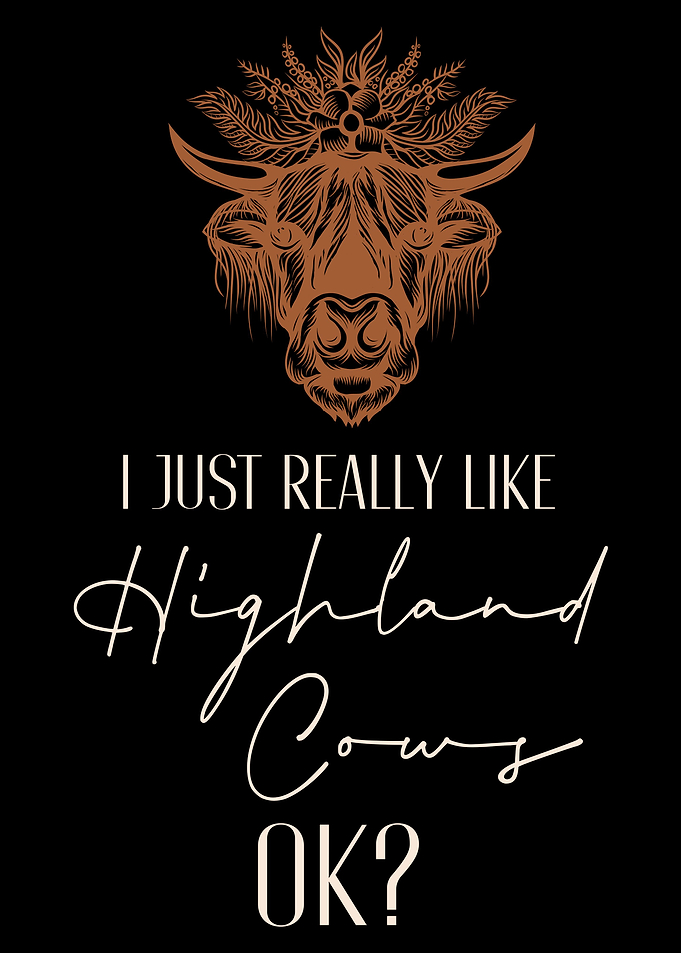 Funny Highland Cow