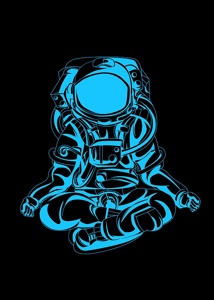 Neon Spiritual Astronaut