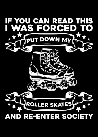 Roller Skating Skater Girl