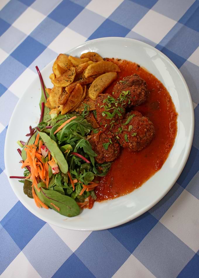 Greek meatballs with sauce