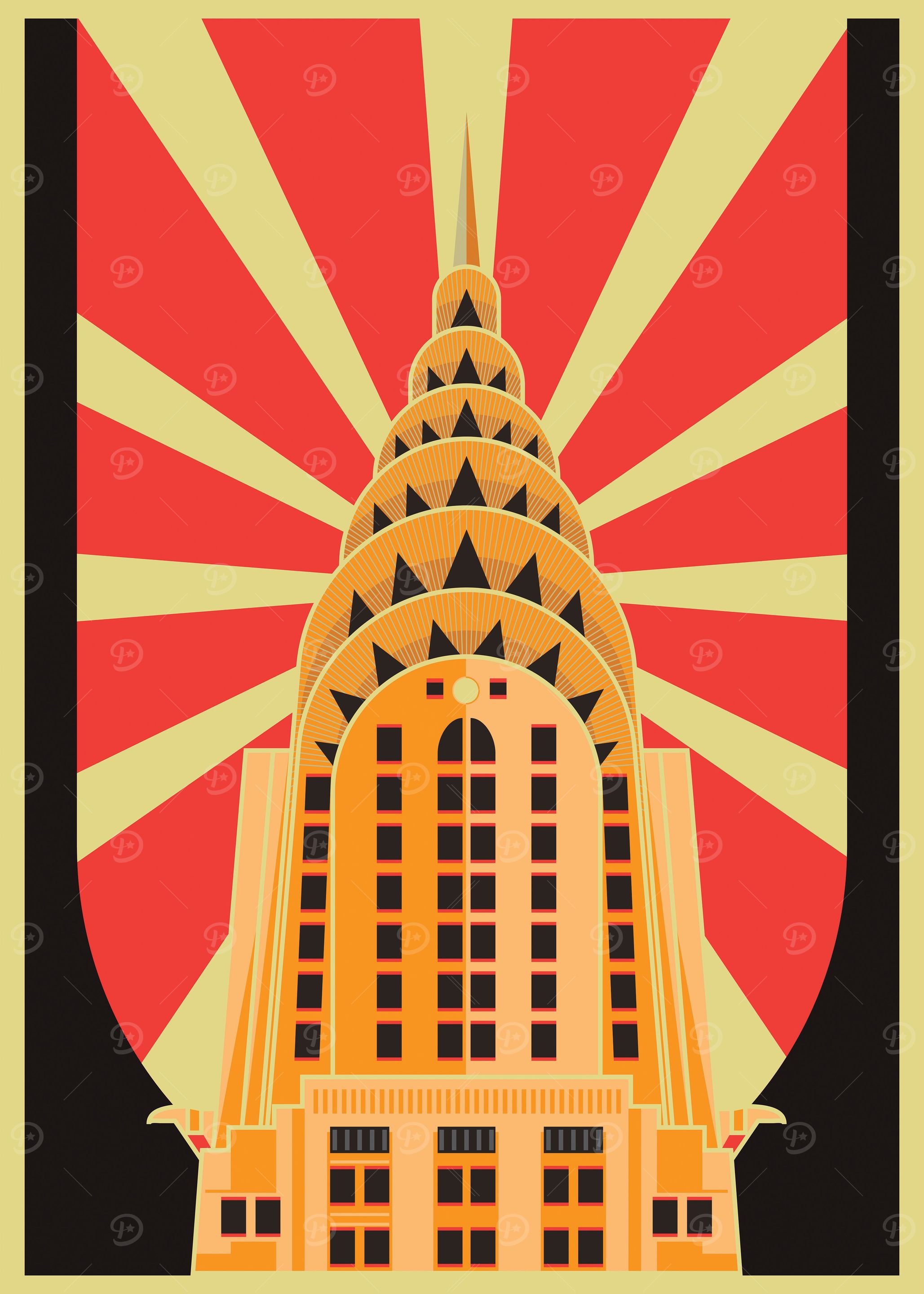 Vintage Art Deco Building