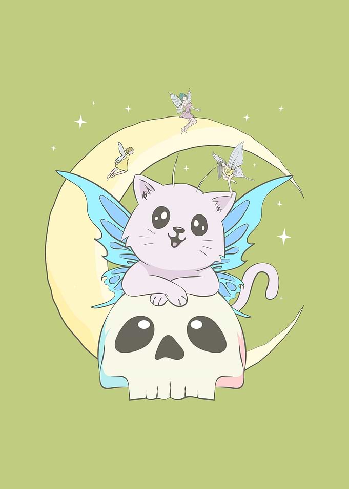 Fairycore Fairy Kawaii Cat