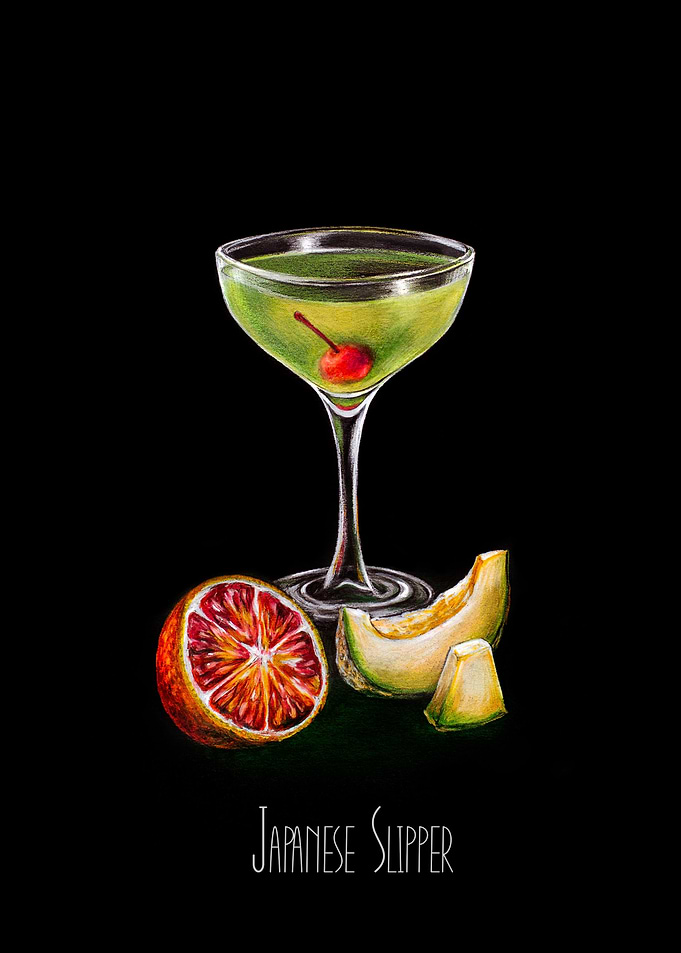 Japanese Slipper Cocktail