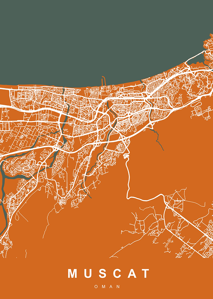 MUSCAT City Map OMAN