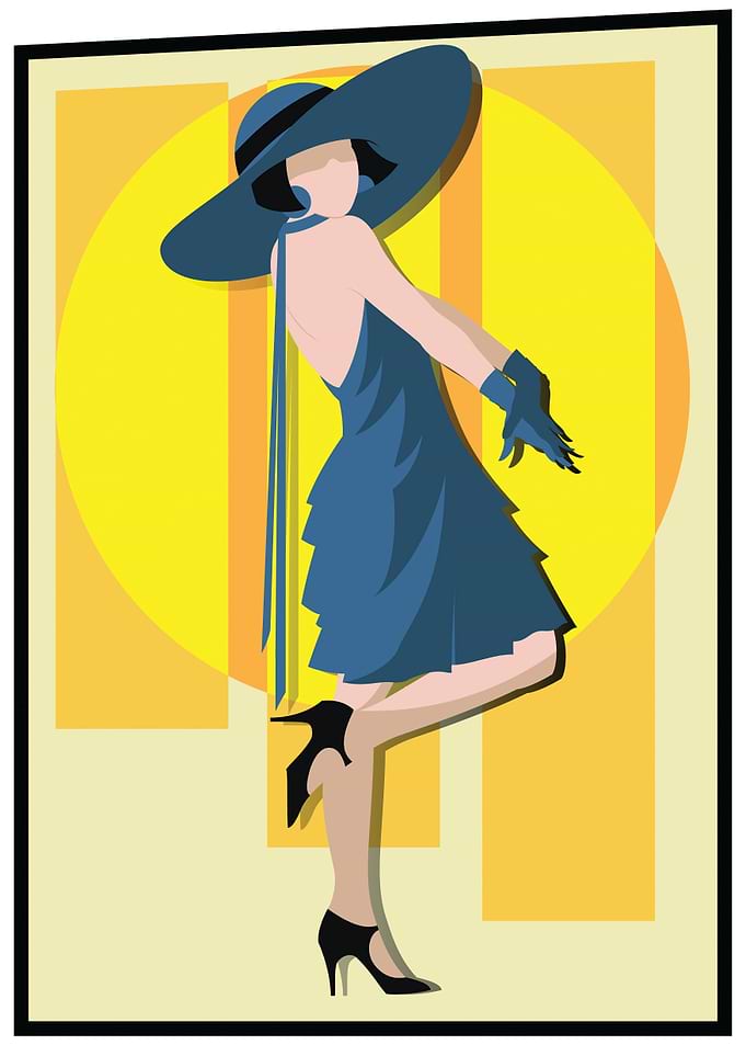 Vintage Art Deco Woman