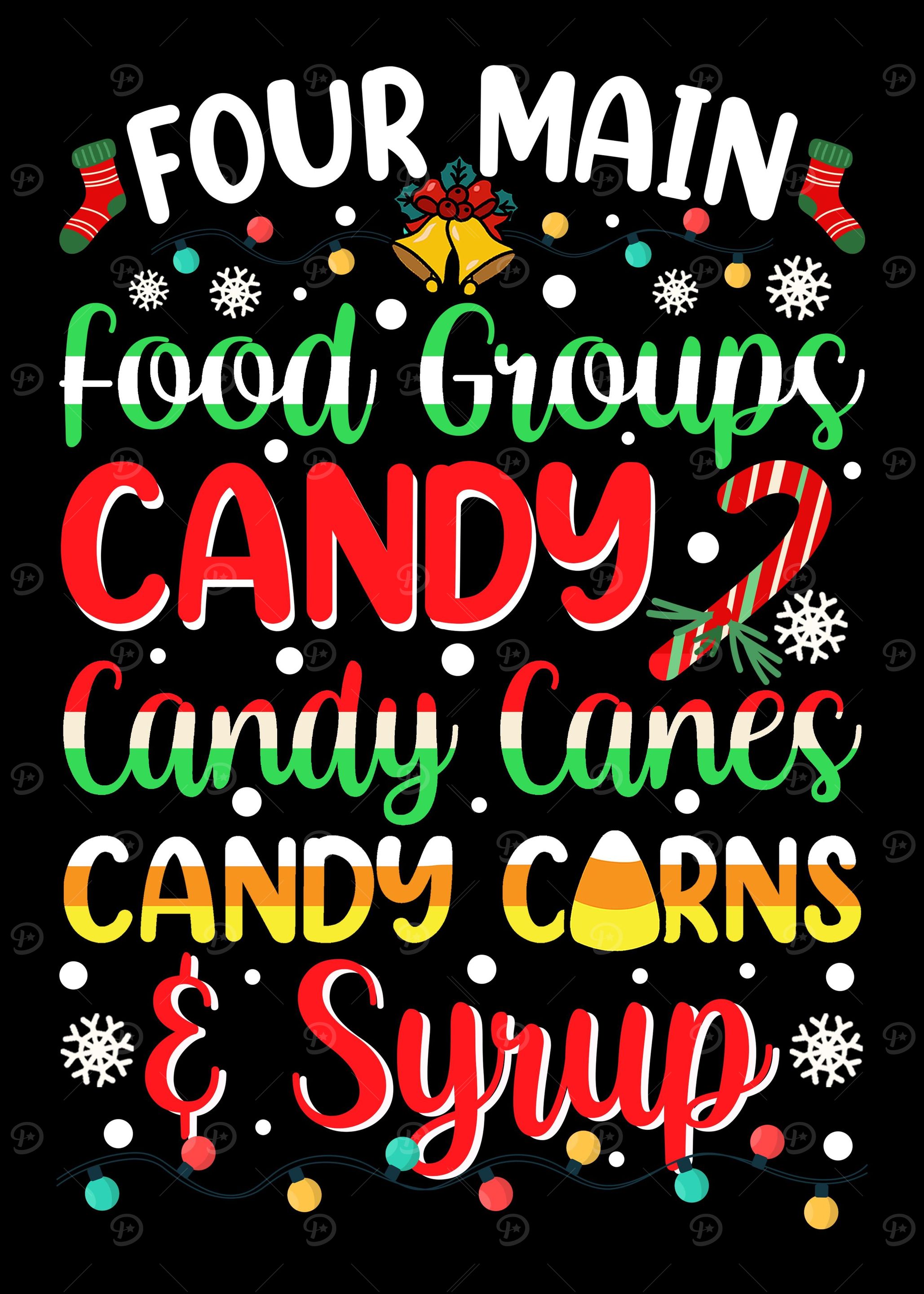 Candy Canes Corns Sweets