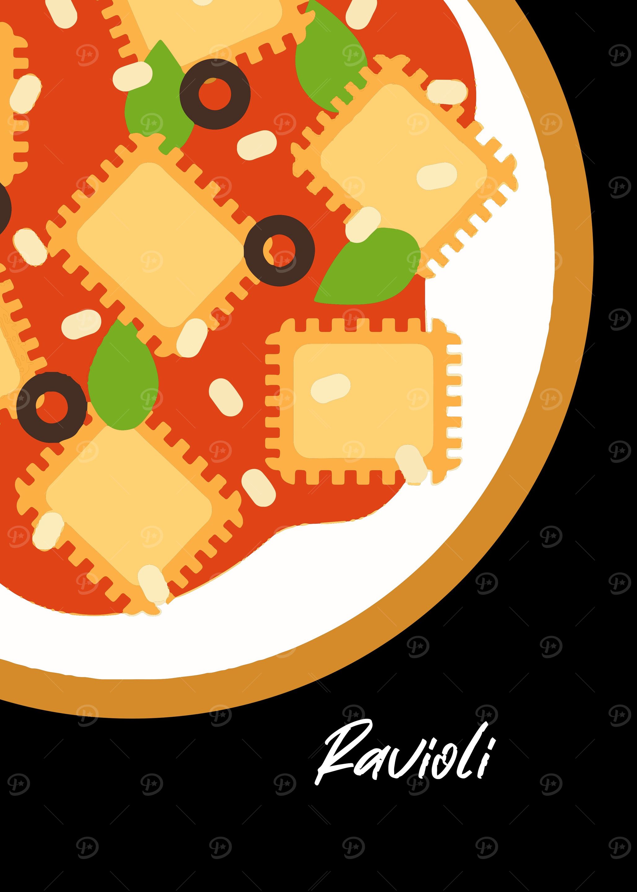 Pasta Wall Art Decor