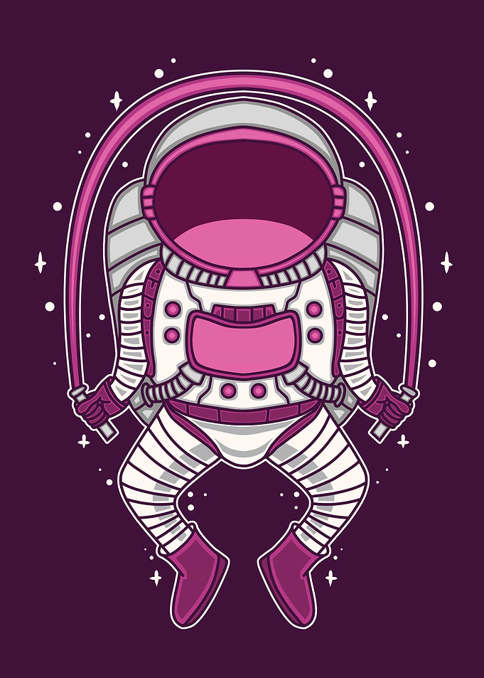 Skipping Astronaut