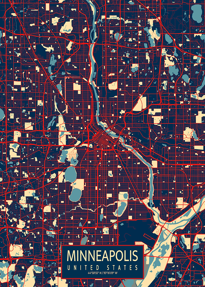 Minneapolis City Map Hope