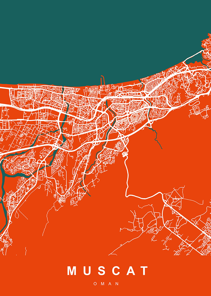 MUSCAT City Map OMAN