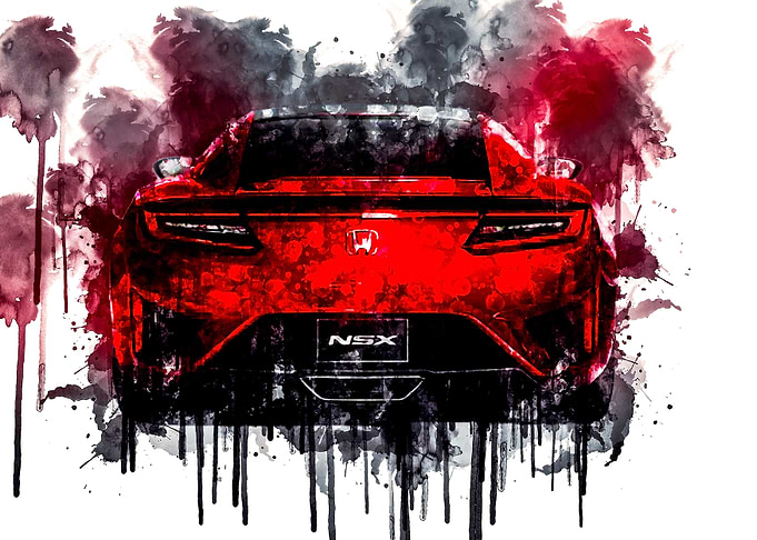 2017 Honda NSX Rear view