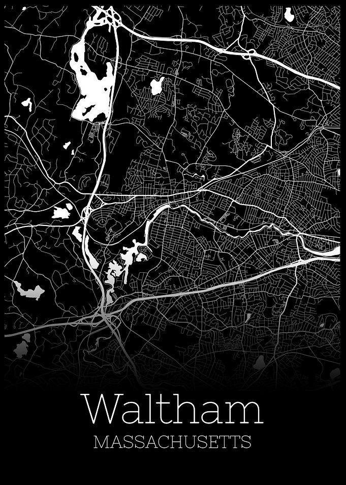 Waltham Massachusetts map