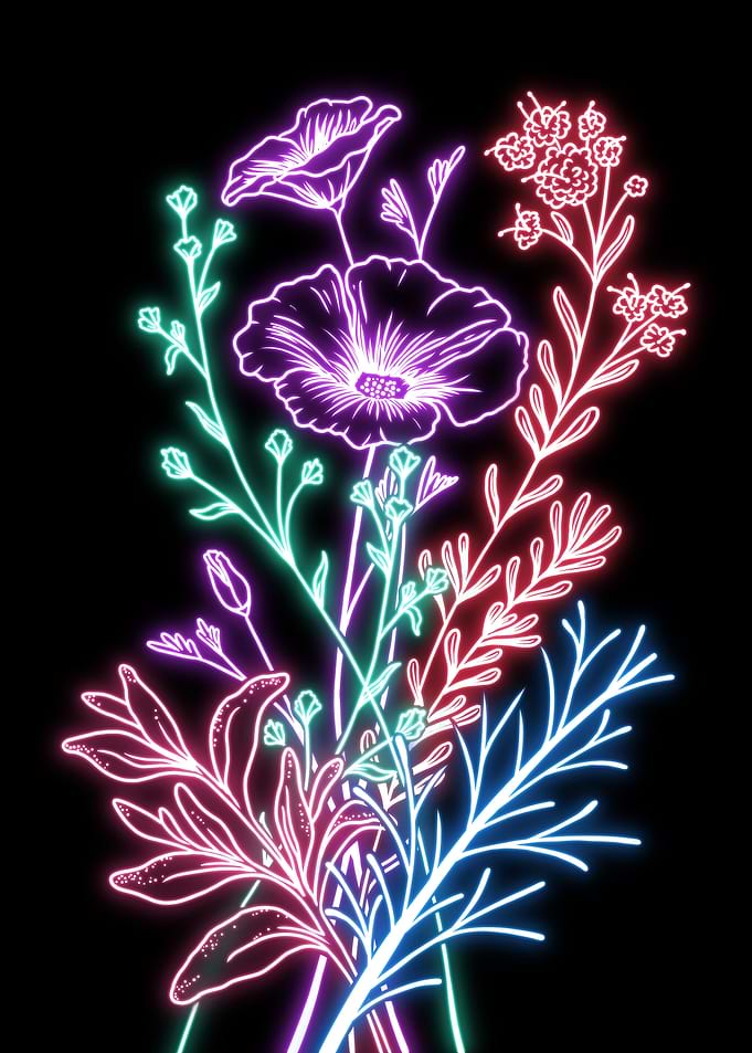 Neon Flower