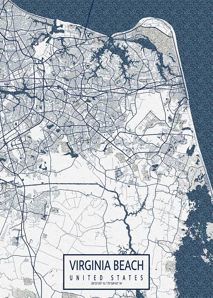 Virginia Beach Map Coastal