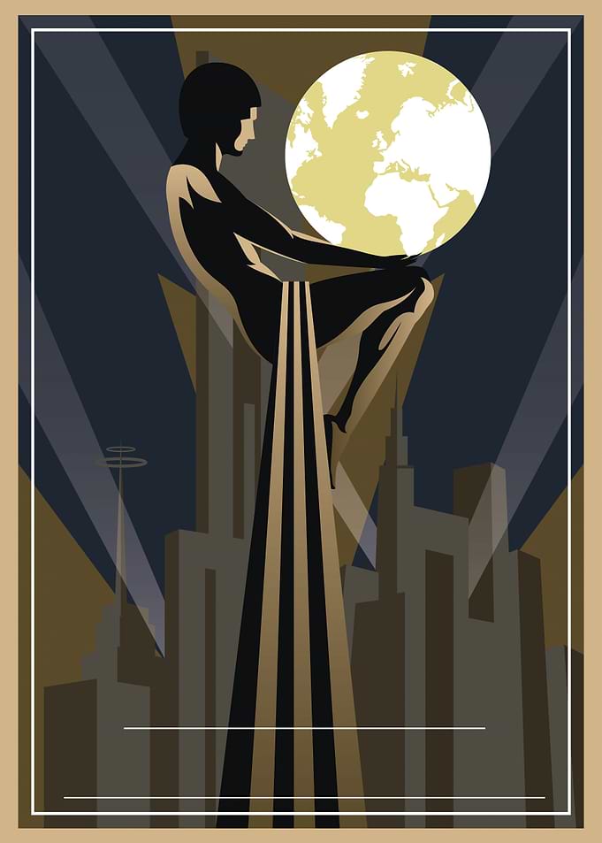 Vintage Art Deco Statue