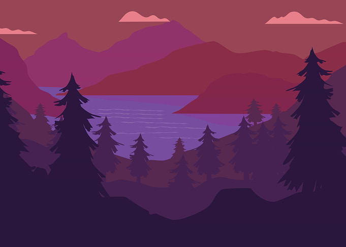 dusk mountain