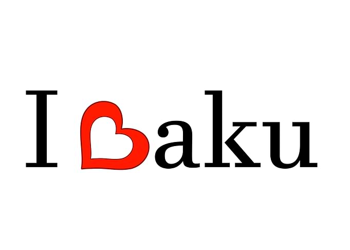 I love Baku sculpture