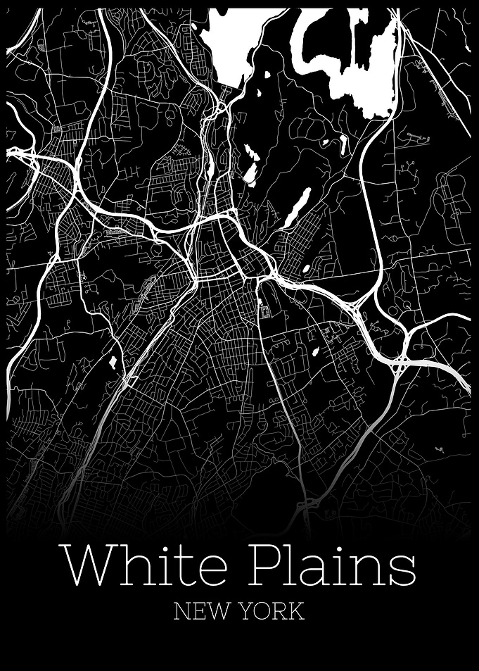 White Plains New York map