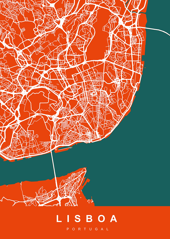 LISBOA City Map PORTUGAL