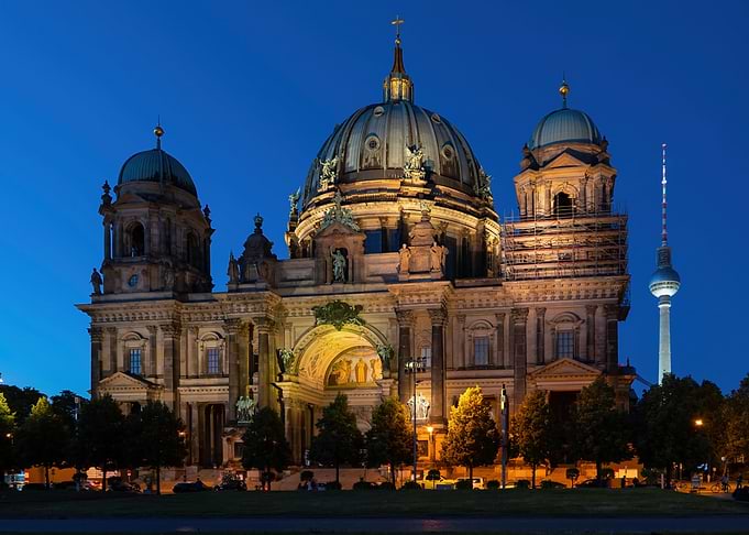 Berlin Cathedral By Night