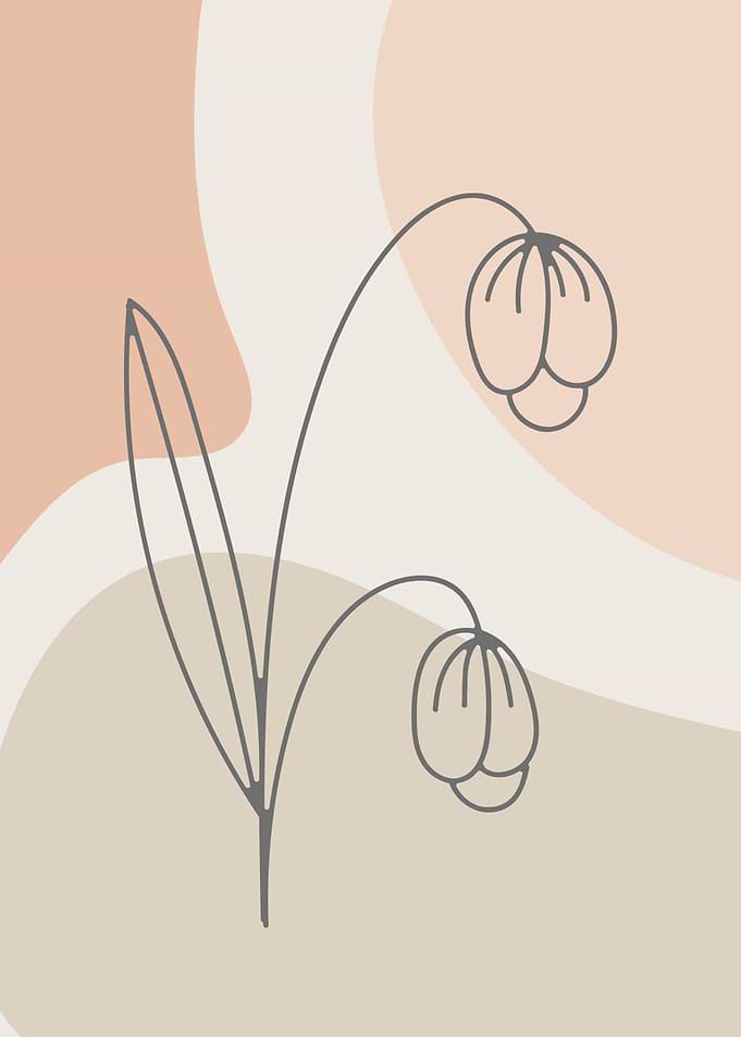 Botanical floral wall art