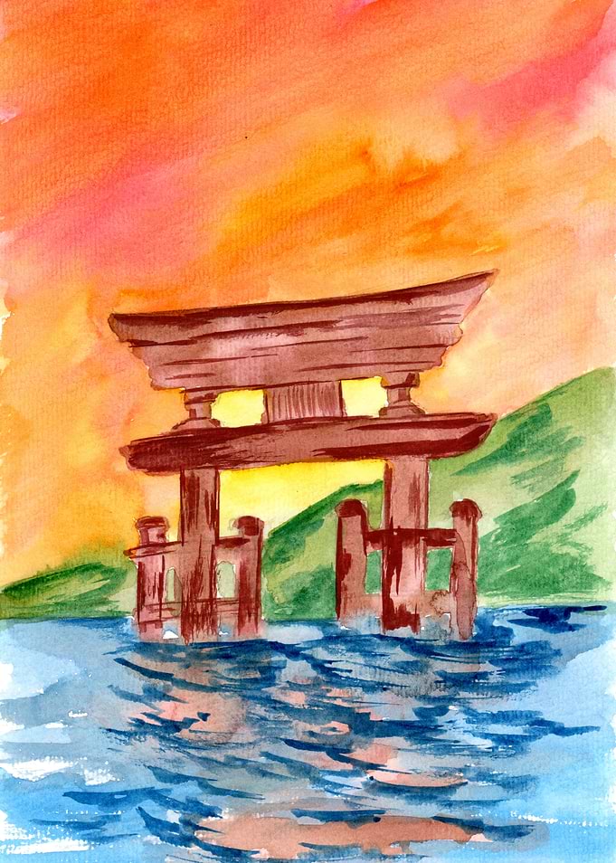 Wooden Shrine and Elements