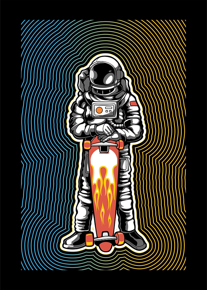Astronaut skater
