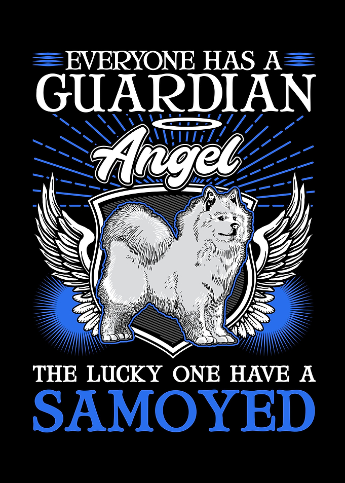 Samoyed Guardian Angel