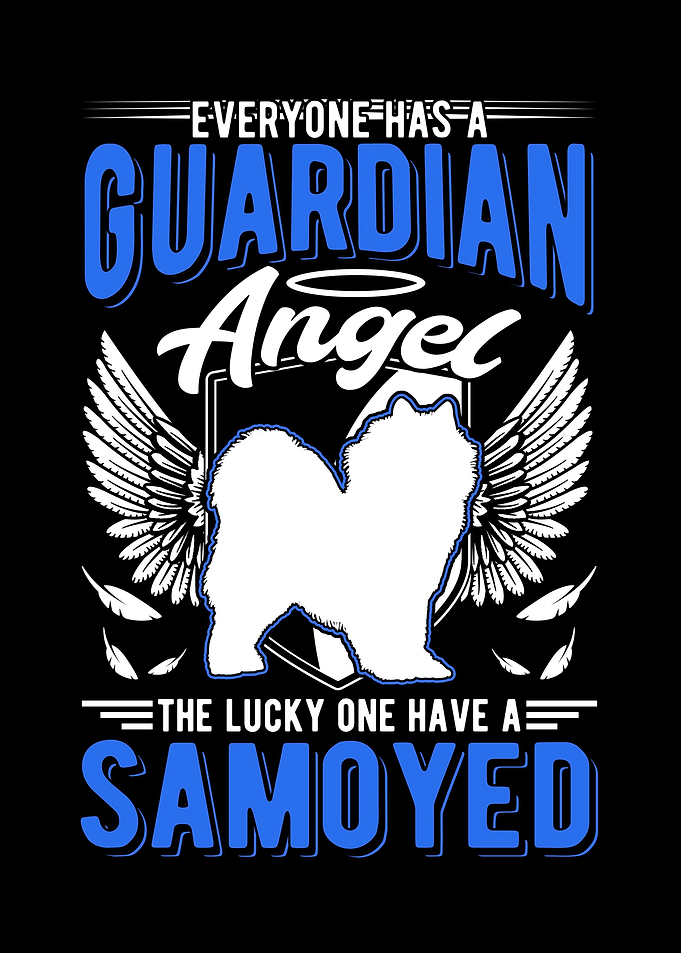 Samoyed Guardian Angel