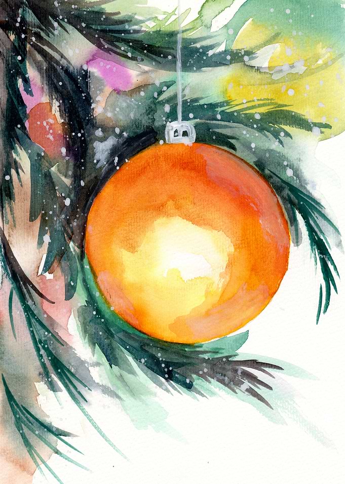 Golden Christmas Ornament