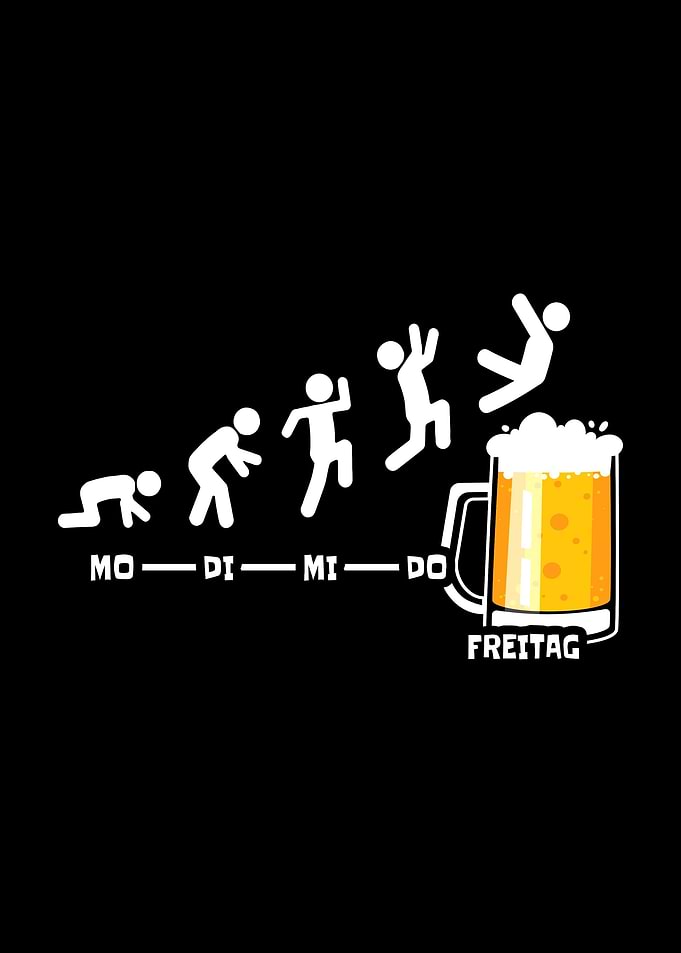 Bier Woche Endlich Freitag