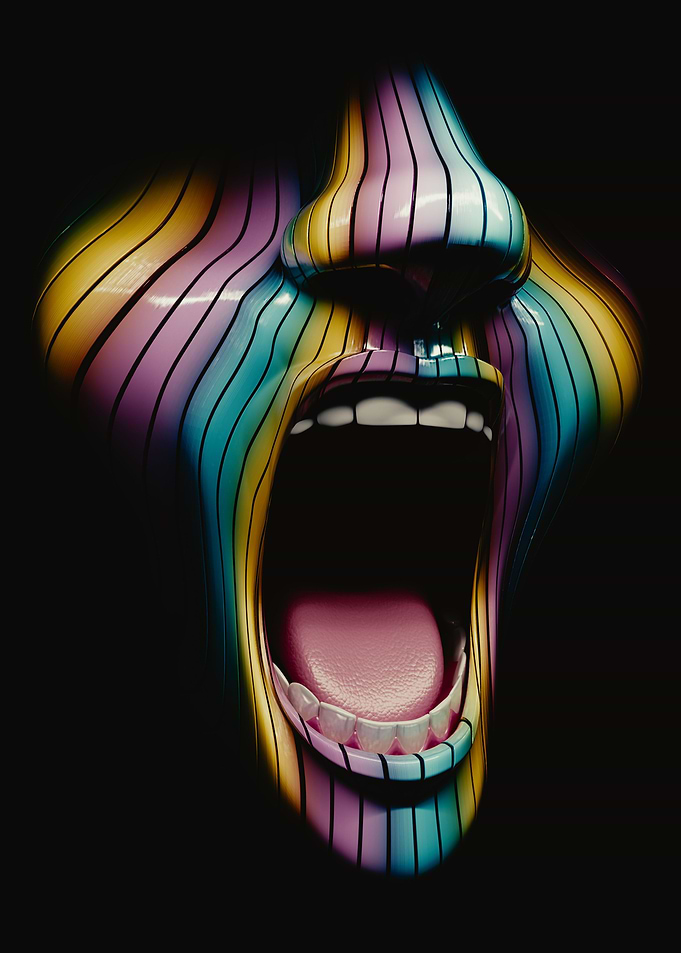 Colorful face