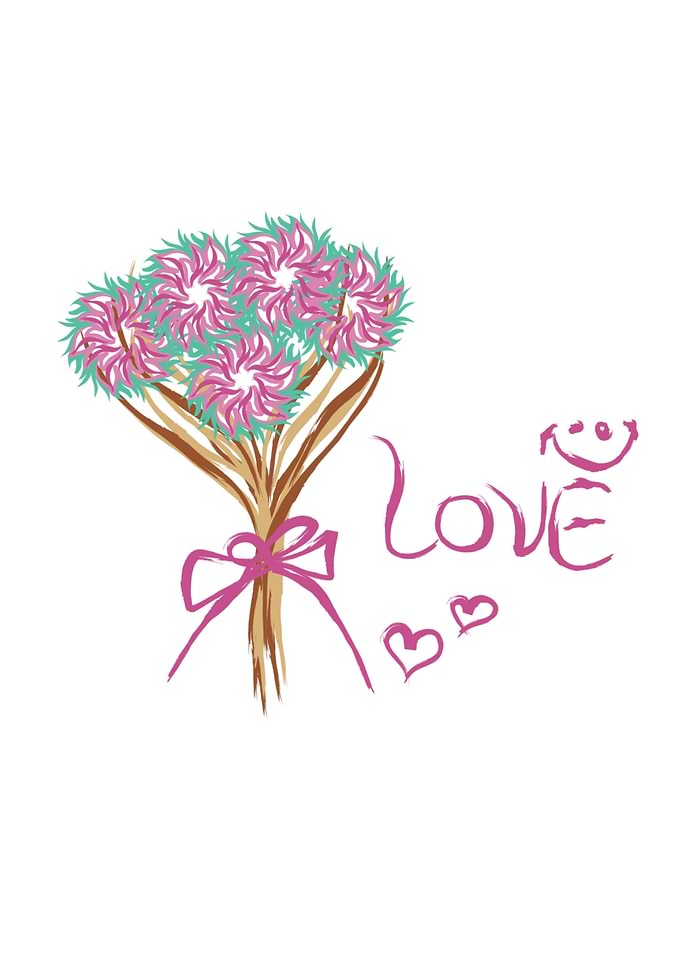 Flowers art love