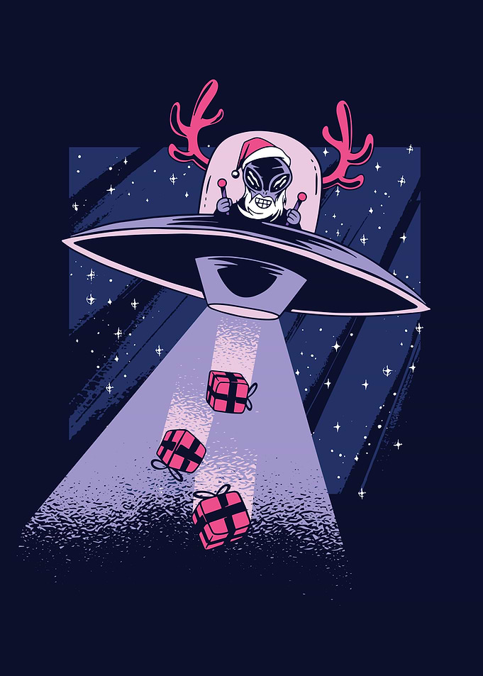 Alien santa