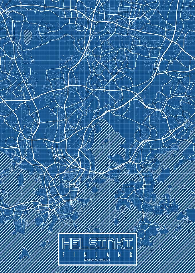 Helsinki Map Blueprint